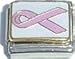 Clearly Charming Pink Ribbon Breast Cancer Awareness Italian Charm