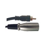 Hosa XLR Male to RCA Male Audio Cable, 20 Ft XRM-320