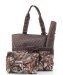 Natural Camo Quilted Diaper Bag