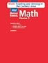 Holt Middle School Math: Course 1 - Reading and Writing in the Content Area with Answer Key