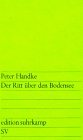 Produkt-Bild: Der Ritt &uuml;ber den Bodensee (edition suhrkamp)