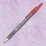 Comfort Grip Stick Ballpoint Pen, Gray Brl, Black Ink, Fine, 0.70 mm