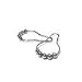 Heavy Duty - Satin Nickel Roller Shower Curtain Rings - Set of 12