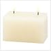 Ivory Vanilla Brick Candle