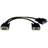 Tripp Lite SXGA / UXGA Hi-Res Splitter Cable - VGA splitter - HD-15 (F) - HD-15 (M) - 1 ft