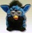 Furby Model 70-800 Blue & Black Spiderweb Striped / Blue Turtle Electronic Furbie