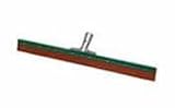 30' Heavy Duty Red Neoprene Water Wand Floor Squeegee with Oil Resistant Rubber. EA