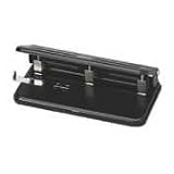 Heavy Duty Punch, Adjustable, 3HP, 9/32 Size, 45 Sht Cap,BK (1 EA, 6 lbs.)