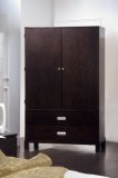1100 Series TV Armoire In Cappuccino Finish