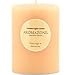 ONE 3x4 inch PILLAR ESSENTIAL BLENDS CANDLE. BURNS APPROX. 90 HRS. - CLARY SAGE & NECTARINE ESSENTIAL BLEND