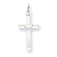 Sterling Silver Cross with Dove Charm