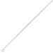 9ct White Gold Diamond-Cut Tightly-linked Classic Curb Chain 16in/40cm