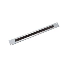TRITON Rack-Blende mit B�rste f�r Kabeldurchf�hrung - RAL 7035 - 1U, RAC-ZP-X03-A2