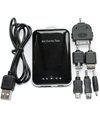 CellularFactory: 2100mAh External Portable Battery/Charger/Power Supply (Black) for Blackberry cell phone