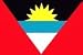 2 x 3' - ANTIGUA & BARBUDA FLAG - INDOOR/PARADE - GOLD FRINGE