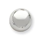 14k White Gold 16mm Half Ball Post Earrings
