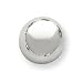 Jewelry : 14k White Gold 16mm Half Ball Post Earrings