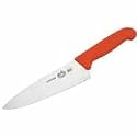 Victorinox Cutlery 8-Inch Chef's Knife, Red Fibrox Handle