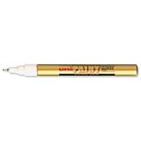 Brand New. uni Paint Marker Bullet Tip Fine Point Px21 Line Width 0.8-1.2mm Gold Ref 9001950 [Pack 12]