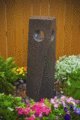 Black Stone Bird Bath & Flower Fountain, 23 diameter x 43 H