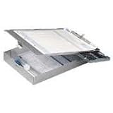 Officemate Aluminum Form Holder w/1 Deep Storage/Calculator,8-1/2x12