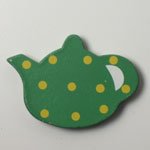 Teapot Fridge Magnet / Green