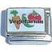 Clearly Charming Vegetarian Italian Charm Bracelet Link