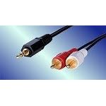 �A�N���X AUDIO�ϊ��P�[�u�� 5m �X�e���I�~�j�I�X-RCA�s���~2 AVC-129