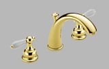 Delta 3583-PBLHP/H212PB Cspout Two Handle Widespread Lavatory Faucet - With Handle In Polished Brass Finish