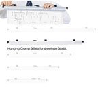 36In Hanging Clamps For 36 X 48 Sheets safco