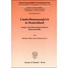 Länderfinanzausgleich in Deutschland. Analyse und umsetzungsorientierte Reformmodelle. Mit Tab., Abb. (Finanzwissenschaftliche Forschungsarbeiten. Neue Folge; FF 71) (Gebundene Ausgabe)