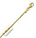 14k Yellow Gold D/C 18 Inch X 1.5 mm Rope Chain Necklace