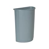 3520GRA - Gray 21 Gallon Half Round Trash Container