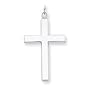 Sterling Silver Cross w/Lord's Prayer Pendant with18 Inch Sterling Silver Chain