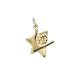 Star of David, 14K Gold Charm
