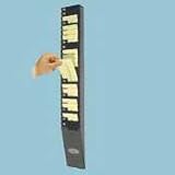 Lathem Time 25-9EX Expandable Time Card Rack, 25-Pocket, Holds 9 High Cards, Black Plastic
