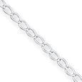 Sterling Silver 3.00mm Link Chain Necklace - 24 Inch - Lobster Claw