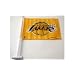 Los Angeles Lakers Yellow Car Flag
