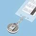 Advantus 75406 Premier retractable heavy-duty id card reel, 24 extension, black/silver