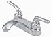 4 Lavatory Center Set Faucet, Chrome Finish