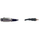 HOSA XLR (F) - RCA, 10ft.* THESE UNBALANCED CABLES ARE WIRED PIN-2-TO-TIP, PINS-3&1-TO-SLEEVE (GND).