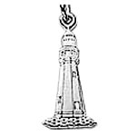 Buffalo Light House Charm - Sterling Silver - B000153T70