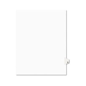Avery-Style Legal Side Tab Divider, Title: 96, Letter, White, 25/Pack