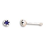 Blue Crystal Nose Stud