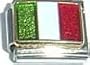 Italy Flag Italian Charm Bracelet Link