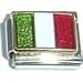 Italy Flag Italian Charm Bracelet Link