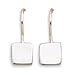 Sterling Silver Small Polished Square Engravable title=