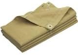 12' X 16' Heavy Duty Tan Canvas Tarp - 10oz.