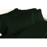 MARRIKAS 300TC Egyptian Cotton PillowCase Pair STANDARD SOLID HUNTER