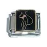 black cat italian charm